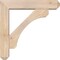 Ekena Millwork Legacy Craftsman Smooth Bracket w/ Offset Brace, Douglas Fir, 5 1/2"W x 24"D x 24"H BKT0604X24X24LEC04SDF - alternate 3
